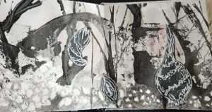 bulb and crysalis painting
